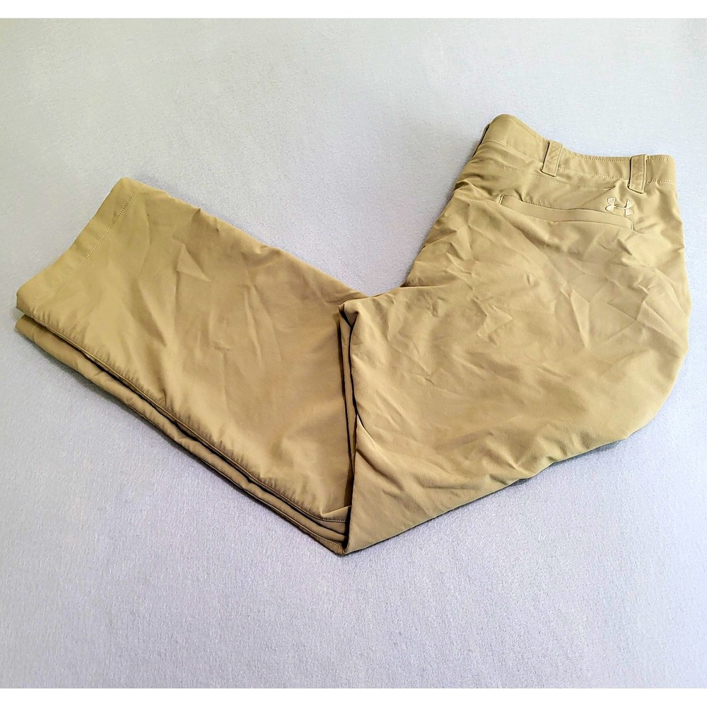 Under Armour Performance Golf Pants Khaki Men's Size 42x32 All Season Gear